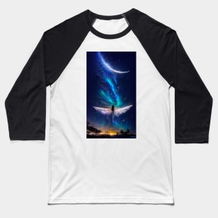 Blue angel donating her wings to the universe Baseball T-Shirt